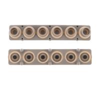 Parliky Bande de Contact Conductrice en Silicone pour Clavier Électronique 6 Touches, Lot de 2 Pièces, Accessoires de Réparation pour Piano Numérique et Orgue, Pastilles Conductrices