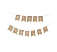 Parliky Banderole Décorative en Toile de Jute Fanions en D’Hirondelle 1 Ensemble Corde Décoration pour Fête du 100E Jour de Bannière Suspendue pour Anniversaire et Shower