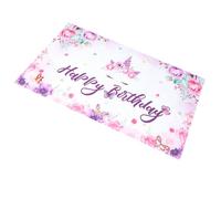 Parliky Bannière D’anniversaire Licorne, Décor Photo pour Fête D’anniversaire, Polyester, Fond de Photo, pour Filles et Garçon et Filles, Décoration de Fête