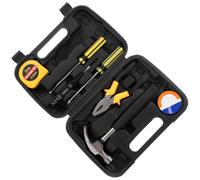 Parliky Boîte à Outils Noire en Plastique et Fer, Kit Manuel | Ensemble Combiné Multi-outils, Fabrication de Précision, Fiabilité Solide, Rangement Compact pour Atelier