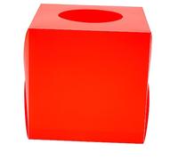 Parliky Boîte à Tirage Transparente Rouge pour Billets et Bulletins Urne de Vote Sécurisée pour Loterie Collecte de Fonds et Jeux de Fête