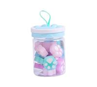 Parliky Boîte de Gommes pour Garçon et Filles de Patte de Chat, Gomme à Crayon en Caoutchouc Colorée et Éducative, Accessoire Scolaire Pratique pour Étudiants Couleur