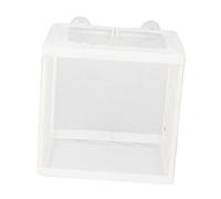 Parliky Boîte d'incubation de Poissons d'aquarium pour Aquarium d'élevage de Poissons tropicaux 2 pièces boîte d'isolement de Poissons en Maille pour la quarantaine Ventouse Couleur