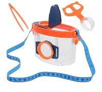 Parliky Boîte Loupe D’Observation Insectes Couvercle Loupe Orange pour Exploration Scientifique Kit Pédagogique Garçon et Filles pour Apprentissage Nature et Découverte Extérieure