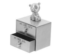 Parliky Boîte Souvenirs Métal Double pour Dents de Lait et Cheveux Fœtaux Organisateur Commémoratif Léger et Portable Boîte Rangement Pratique pour Premiers Souvenirs Enfance