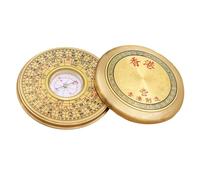 Parliky Boussole Feng Shui Portable Alliage Rond Outil de Navigation Militaire pour Randonnée et Camping Décoration Vintage Chinoise