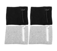 Parliky Bracelet de Poignet avec Fermeture Éclair Lot de 4 Pochette Porte-Cartes et Porte-Clés Respirante Bandeau Anti-Transpiration pour Sport Course à Pied et Randonnée