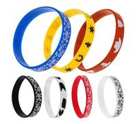 Parliky Bracelets Élastiques en Silicone 7 Pièces Thème Cow-boy Western pour Fêtes et Occasions Spéciales, Confortables Look Unique pour Hommes et Femmes