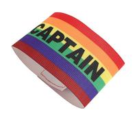 Parliky Brassard de Football et Réutilisable en Nylon Résistant Design Couleur Vive de Capitaine pour Adultes pour Matchs de Football Stade