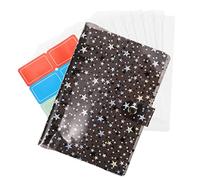 Parliky Budget Binder Noir avec Pochette Zippée Cahier Compte Portable et Organisateur Budget Enveloppes pour Facile des Dépenses