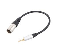 Parliky Câble Audio Adaptateur Mâle vers Xlr Mâle Stéréo Compatible Microphone Condensateur Amplificateur et Enceinte Connecteur Or Résistant Corrosion