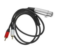 Parliky Câble Audio Adaptateur Xlr Femelle vers Double Rca pour Microphone Enceinte et Mixeur Conversion Audio Anti-interférence Haute Fidélité