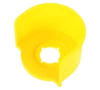 Parliky Cache des Boutons D'urgence en Plastique Jaune Robuste pour Boutons D'arrêt Circuits Industriels et Jardins