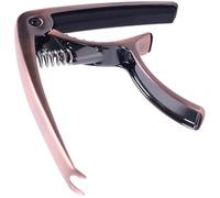 Parliky Capodastre Métal pour Guitare Acoustique et Classique, Capo Ukulélé Rouge Cuivre, Accessoire Compact pour Accordeur Capo de Guitare Folk et Électrique, pour Musique et Scène