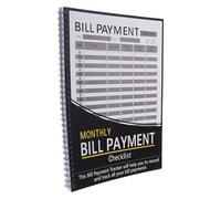 Parliky Carnet de Planification Financière à Couverture Rigide - Organisateur de Budget Mensuel Suivi des Factures Pages Spacieuses et Registre de Comptabilité pour Gestion des Dépenses