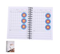 Parliky Carnet de Score de Tir à l'arc Blanc à Spirale, Format Portable Compact, Fiches de Score Précises pour Entraînement et Compétition, Accessoire Solide pour Suivi des Performances
