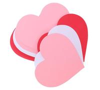 Parliky Cartes de Cœur 15 CM Papier Cartonné Double Face Lot de 72 Pièces en Trois Couleurs Cartes Vierges pour Bricolage Saint-Valentin Décorations Romantiques et Correspondance