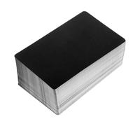 Parliky Cartes de Visite Vierges Métal 200 Pcs 86X54X021 MM en Aluminium Mat Noir pour Gravure Laser Supports Métalliques Fins et Solide pour Plaques Nominatives Professionnelles