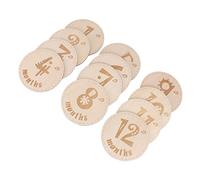 Parliky Cartes Mensuelles en Bébé 12 Pièces Cartes de Croissance Accessoires Photographie -Né Souvenirs Étapes Disque Annonce Grossesse Décoration Photo