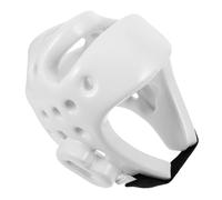 Parliky Casque de Boxe Garçon Fille Ajustable Protection Sécurisée pour Entraînement Taekwondo Sparring Couvre-Chef Blanc