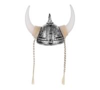 Parliky Casque Viking avec Cornes Plastique pour Fête Halloween et Cosplay Accessoire Festif Polyvalent pour Costume Viking Femme Chapeau Décoratif Ancien