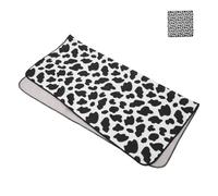 Parliky Cat Grooming Wrap Blanket Cow Print Soft Swaddle for Nail Trimming Medication Aid Anti-Escape Cat Swaddle Cloth Kitten Care