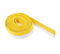 Parliky Ceinture de Taekwondo et Judo Confortable pour Arts Martiaux Ceinture de Classement pour Entraînement et Passage de Grade Adaptée Karaté Tai Chi Blanc Jaune