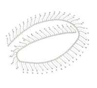 Parliky Chaîne Gland Strass Argentée Bordure Perlée pour Vêtements Accessoires de Couture DIY