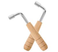 Parliky Clé de Réglage pour Harpe-lyre 7,0 Mm en Acier Inoxydable et Bois, Tournevis D'accordage 35x115 Mm, Lot de 2 Outils de Mélodie pour Ajustement Précis des Cordes et Entretien