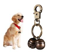 Parliky Cloche pour Collier de Chien Laiton avec Porte Clés Agréable Accroche Printemps Accessoire de et Décoration pour Animaux