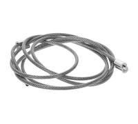 Parliky Cordon de Remplacement pour Filets de Basket-Ball, Câble D’Acier 4 Mm Gainé Plastique Boucles en Aluminium, Résistant et Solide pour Enfilage du Filet de Panier Intérieur