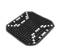 Parliky Coussin de Siège Voiture Perles de Bois Rafraîchissant Ventilation Naturelle Soutien Massage Facile à Installer et Nettoyer Couleur Noire