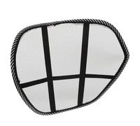 Parliky Coussin de Soutien Lombaire en Maille Respirante Noir Support Ergonomique pour Siège Auto Coussin Lombaire Portable pour Voiture Housse Ajustable pour Confort Dorsal Longue