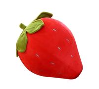 Parliky Coussin Fraise Peluche Adorable Oreiller Fruit Doux Confortable Décoratif pour Chambre Relaxation