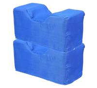 Parliky Coussin pour surélever le talon 2 pièces en polyester bleu, coussin de levage de jambes pour personnes âgées en milieu