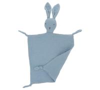 Parliky Couverture de Sécurité en Coton pour Bébé Câlin Sensoriel, Serviette Apaisante Bleu Marine pour -né, pour Accompagner le Sommeil et Calmer L’anxiété des Tout-petits