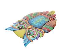 Parliky Décoration Murale Métal Avec Hibou Sculpture Suspendue Fer Décoration Créative Pour Salon Jardin