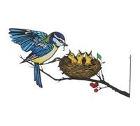 Parliky Décoration Murale Silhouette Oiseau Art Mural Oiseaux Sur Branche Décoration Oiseaux Sur Branches Piquet De Statue Oiseau Pour Patio
