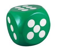 Parliky Dés Mousse Géants pour Garçon Fille et Tout-Petits Jeu Éducatif et Animation Classe Accessoire de Fête et Facile à Nettoyer Utilisation Intérieure et Extérieure Vert