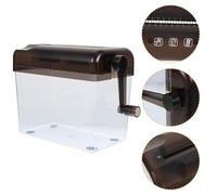 Parliky Destructeur Manuel de Documents de Bureau Compact Broyeur Polyvalent pour Maison École Petit Broyeur de Papier Portable Facile à Nettoyer Accessoire Pratique pour Bureau