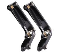 Parliky Dispositifs de Chute Lente pour Piano Noir, Protection Sécurisée du Couvercle en Métal et Caoutchouc Abs, Lot de 2 Pièces pour Accessoires de Piano