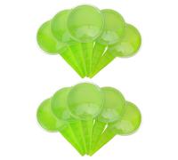 Parliky Distributeur de Graines Manuel Réglable 5 Niveaux, Lot de 10 Pièces Vert Pomme, Outil de Jardinage Portable pour Semis Précis de Fleurs et Légumes, Semoir à Main Léger