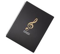 Parliky Dossier Musical A4 Imperméable 30 Feuilles 60 Pages, Organisateur de Partitions de Piano Multi-couches, Pochette Format Papier A4 pour Rangement Solide et Protection des Documents