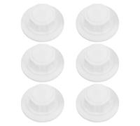 Parliky Écrou de ventilateur électrique blanc 6 pièces, cache-écrou de ventilateur de sol en plastique, installation facile, pour pales de ventilateur et arbre moteur, ventilateurs de