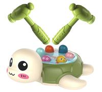 Parliky Éducatif Interactif Tap Taupe Jeu de Marteau Double pour Garçon Fille Design Tortue Cartoon et Sûr pour Éveil et Amusement