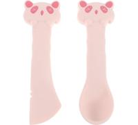 Parliky Ensemble 2 Pièces Cuillère pour Chat Rose - Ouvre-boîte et Mini Spatule pour Aliments en Conserve et Secs - Outil Dosage Précis pour Nourrir Chats et Chiens - Accessoires