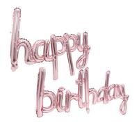 Parliky Ensemble de Ballons Lettres Aluminium Joyeux Anniversaire Rose Doré Décorations d'Anniversaire pour Filles et Femmes Ballon de Fond de Fête Facile à Gonfler et Suspendre