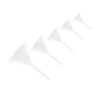 Parliky Entonnoir Triangulaire en Verre 5pcs Résistant la Température pour Laboratoires D'analyse Transfert Liquide et Poudre