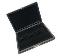 Parliky Étui pour Anches de Hautbois en Bois avec Couvercle PU Noir 12 Emplacements Porte-Anches Compact et Robuste Étui de Protection Étanche pour Musiciens Itinérants et Voyages