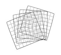 Parliky Feuille de Clôture en Fer Noir 35x35 Cm pour Cage d'animaux de Compagnie, Panneau de Séparation Démontable DIY, Lot de 4 Pièces pour Enclos Chien, Lapin et Chiot